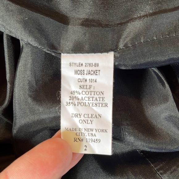 JAMES PERSE size 1 Small MOSS JACKET Jacquard Blazer Festive Holiday $225 NEW - Picture 10 of 16